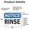 Signmission Rinse, 24 in W x Rectangle, Vinyl Decal OS-2PACK-NS-D-1824-L-18109 - alternate 4